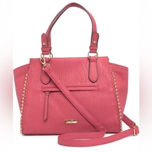 Jessica Simpson Garnet Rose Satchel Crossbody Bag  NWT